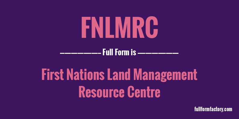 fnlmrc-full-form