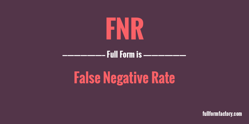 fnr-full-form