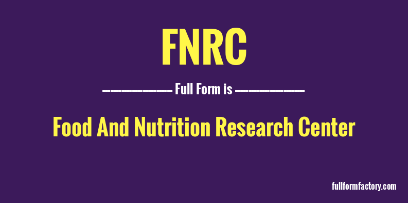 fnrc-full-form