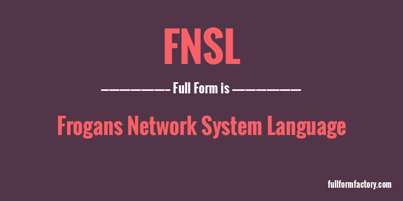 fnsl-full-form