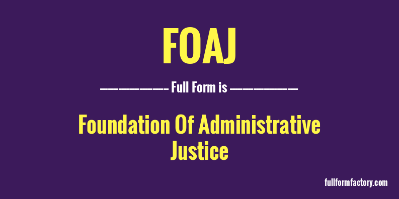 foaj-full-form