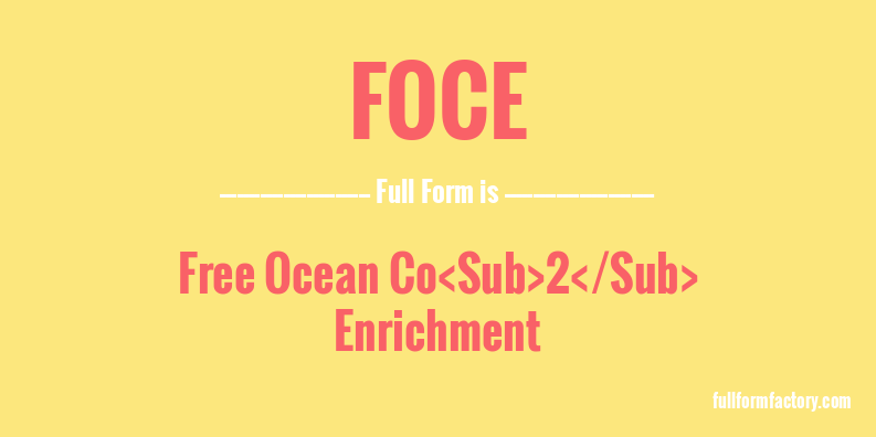 foce-full-form