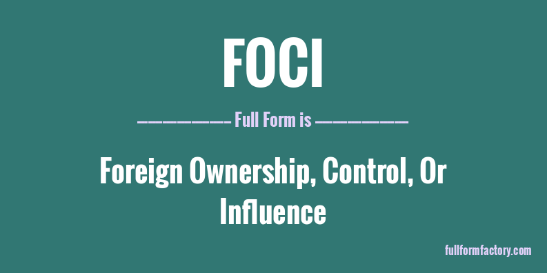 foci-full-form