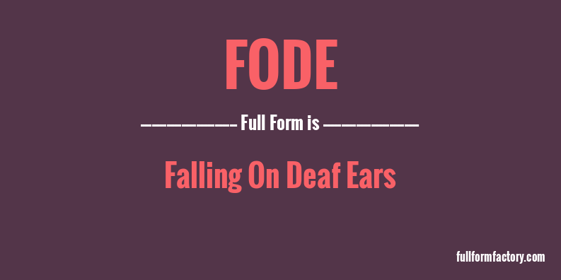 fode-full-form