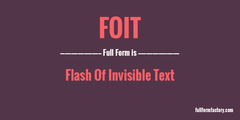 foit-full-form