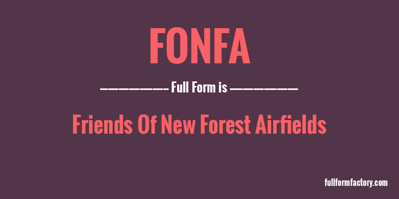 fonfa-full-form