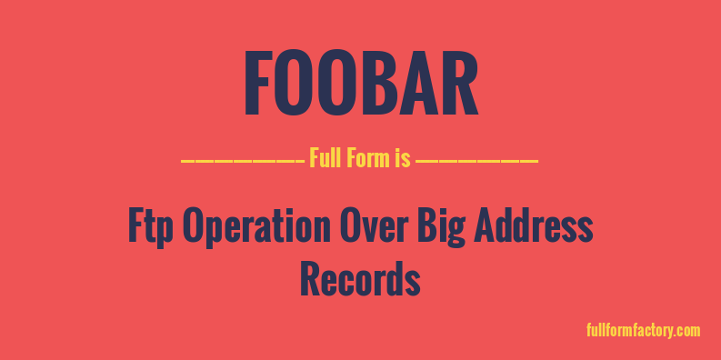 foobar-full-form