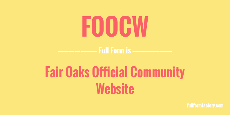 foocw-full-form
