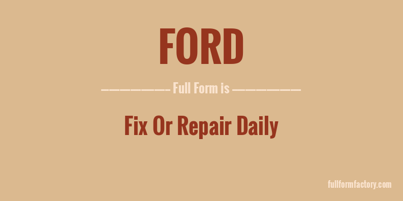 ford-full-form