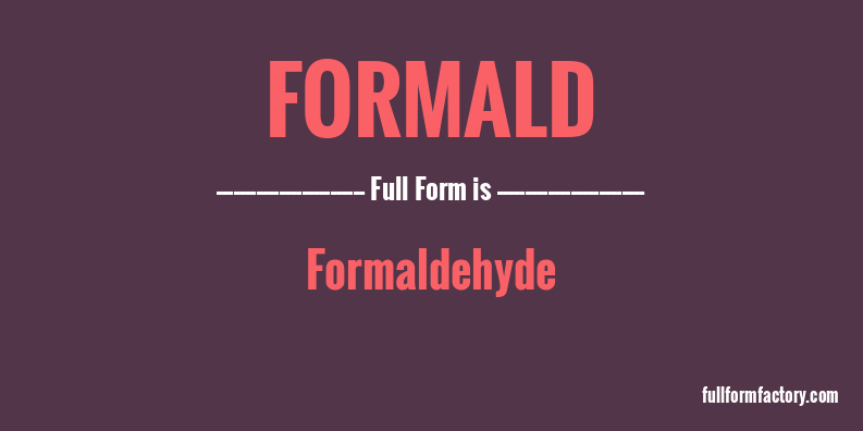 formald-full-form