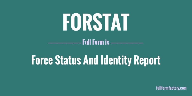 forstat-full-form