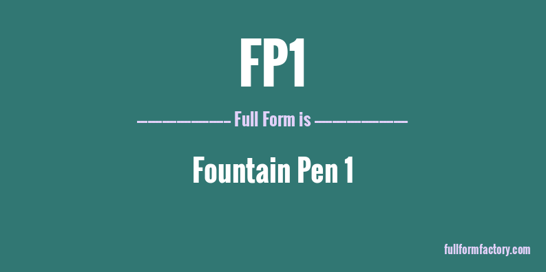 fp1-full-form