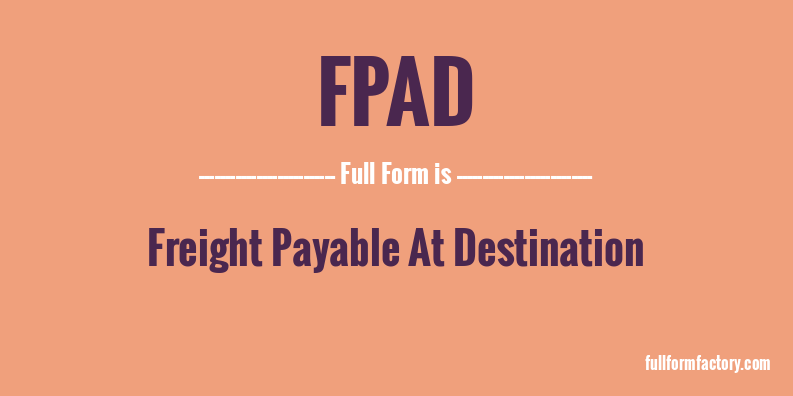 fpad-full-form