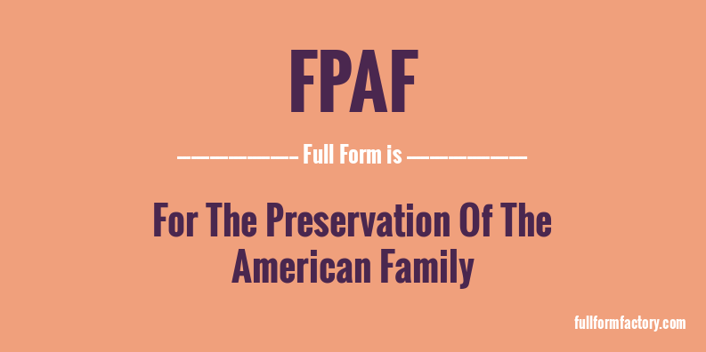 fpaf-full-form