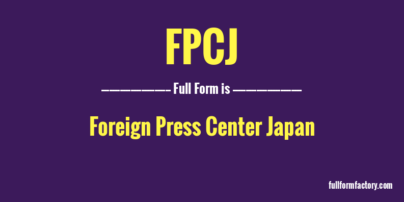 fpcj-full-form