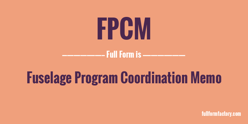 fpcm-full-form