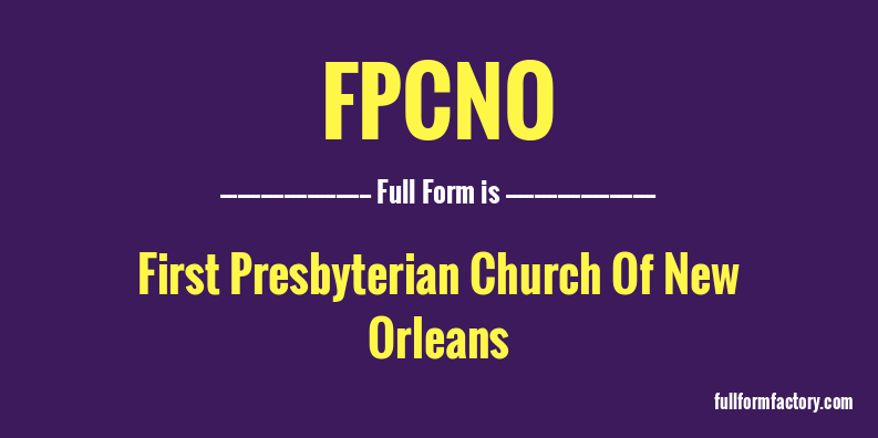 fpcno-full-form