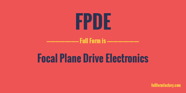 fpde-full-form