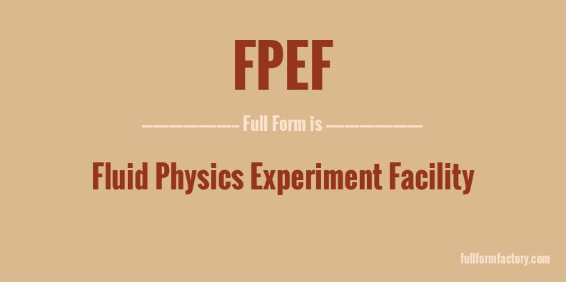 fpef-full-form