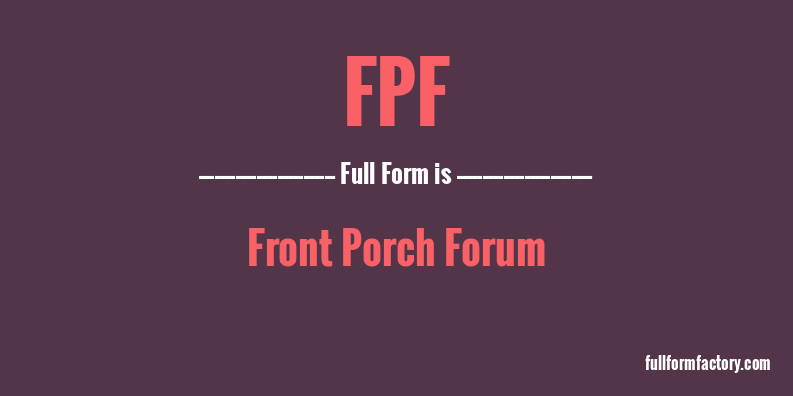 fpf-full-form