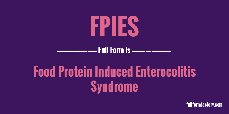 fpies-full-form