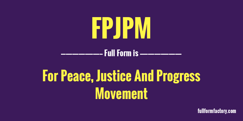 fpjpm-full-form