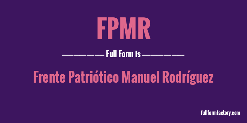 fpmr-full-form