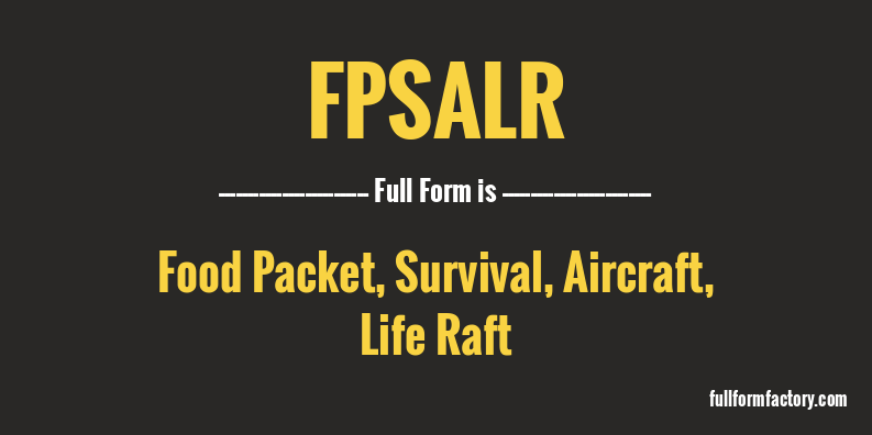 fpsalr-full-form