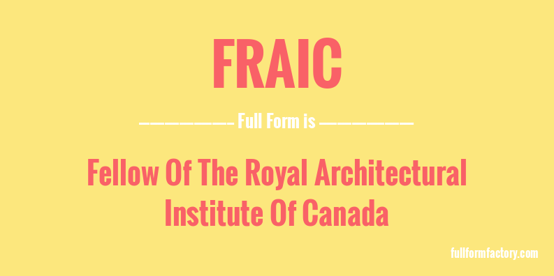 fraic-full-form