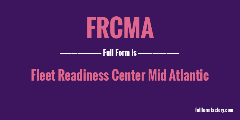 frcma-full-form