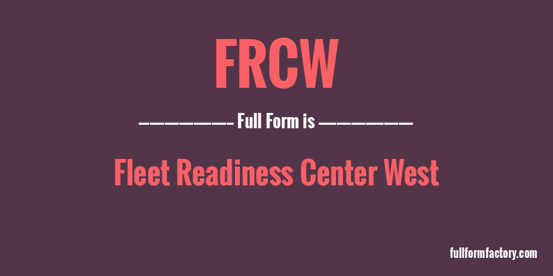 frcw-full-form