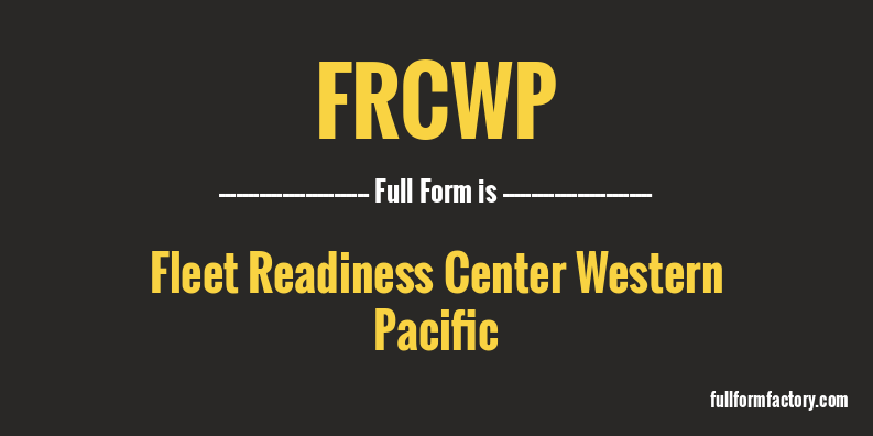 frcwp-full-form
