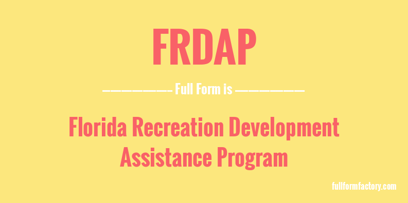 frdap-full-form