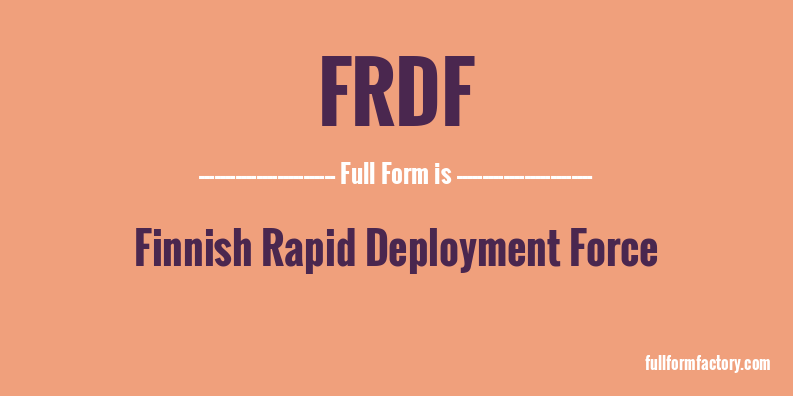 frdf-full-form