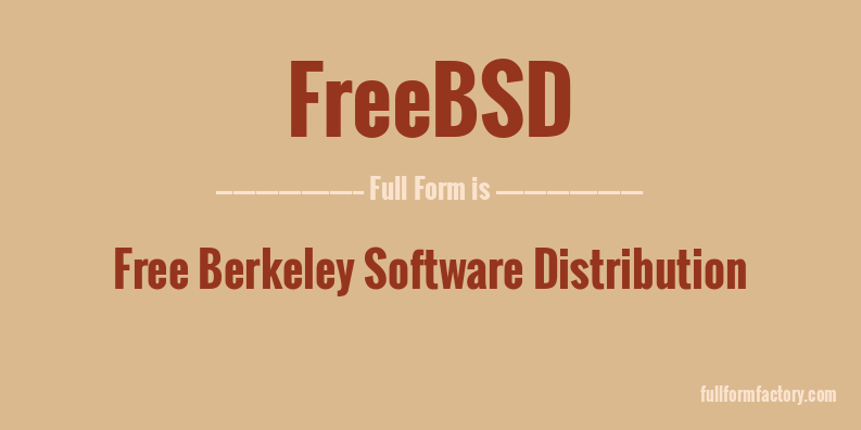 freebsd-full-form