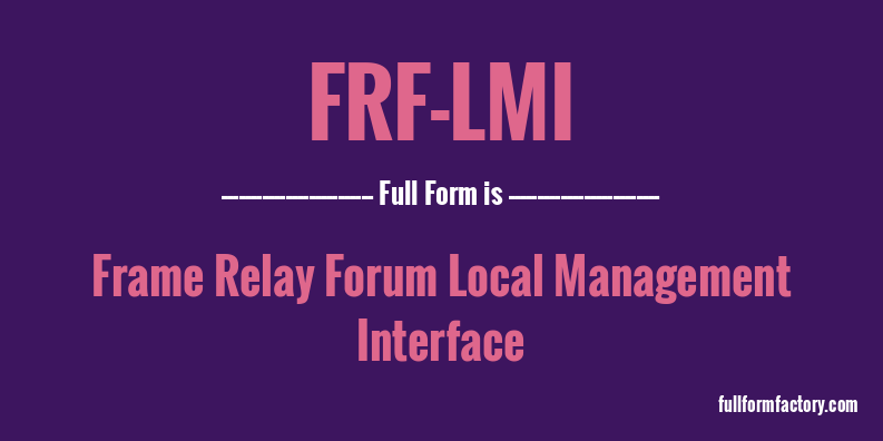 frf-lmi-full-form