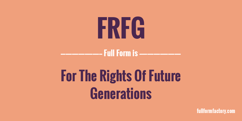 frfg-full-form