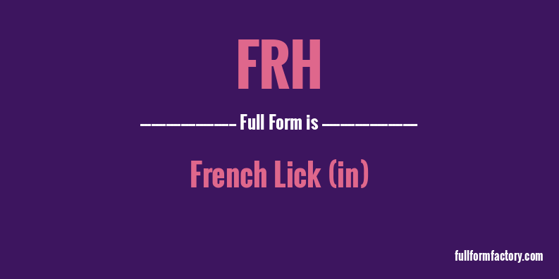 frh-full-form
