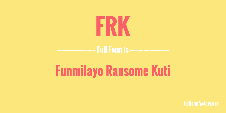 frk-full-form