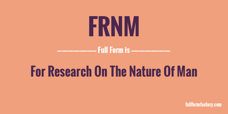 frnm-full-form