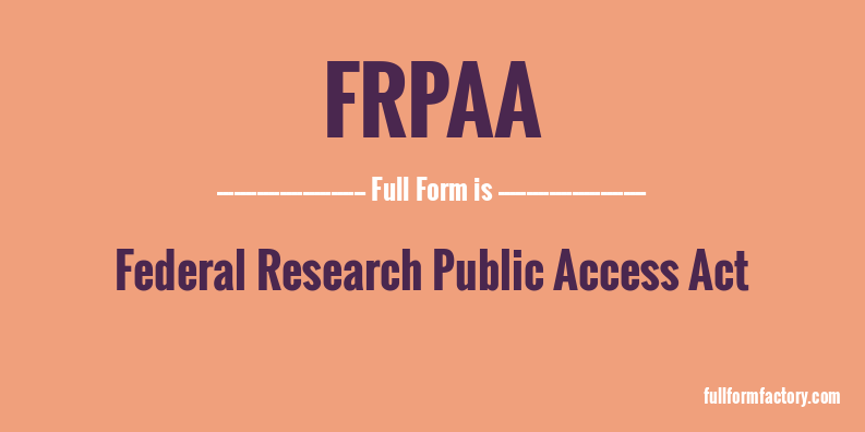 frpaa-full-form