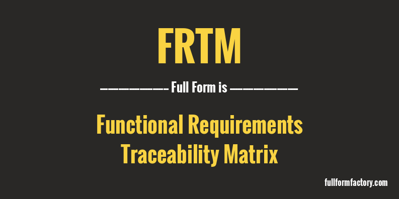 frtm-full-form
