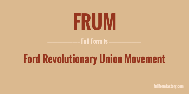 frum-full-form