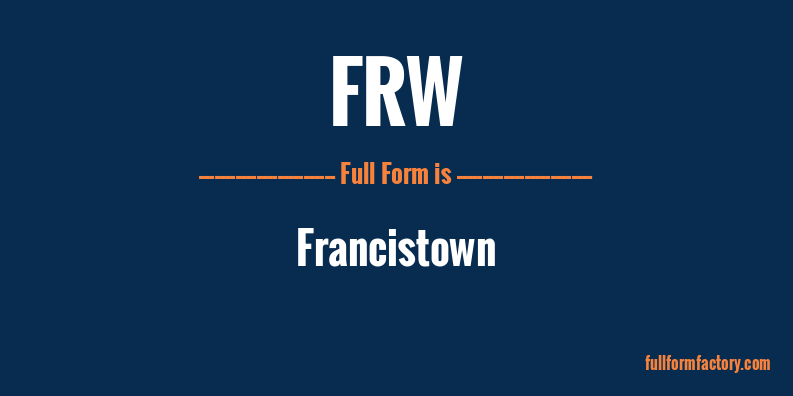frw-full-form