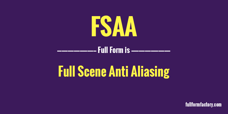 fsaa-full-form