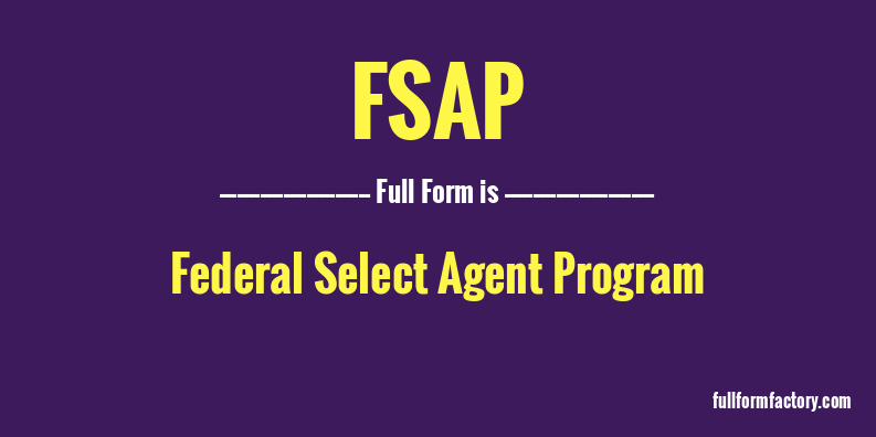 fsap-full-form