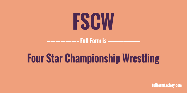 fscw-full-form