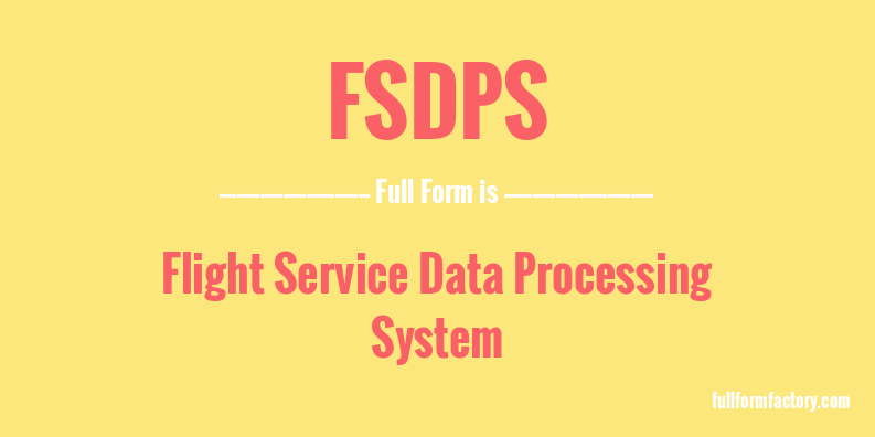 fsdps-full-form