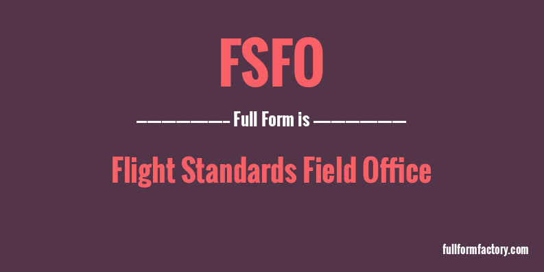 fsfo-full-form