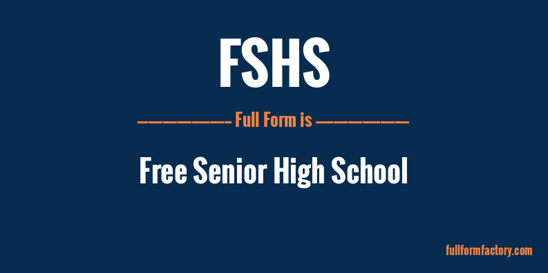 fshs-full-form